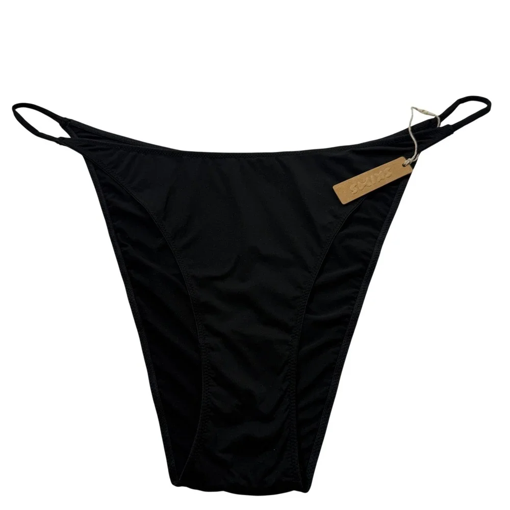 SKIMS Micro Cording V Cheeky Bikini Lot of 3‎ Onyx 4X - Picture 2 of 7